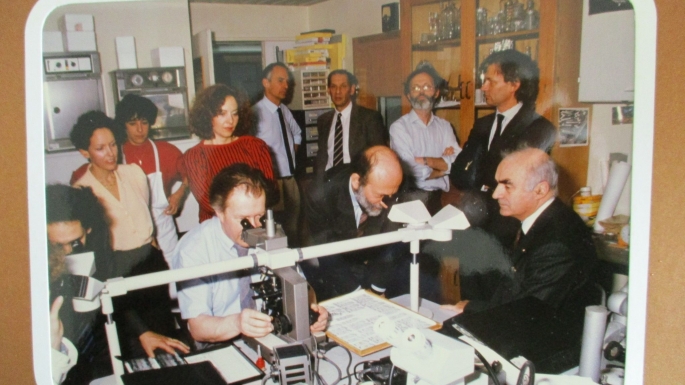 Lancement du programme « génome humain » au palais de la Découverte, 17 octobre 1990